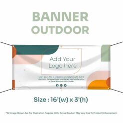 Banner Outdoor 16'(w)  x 3'(h)