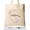 TOTE BAG 01 FLOWER 04 Mockup Biege