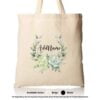 TOTE BAG 01 FLOWER 12 Mockup Biege