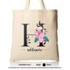 Tote Bag 01 Floral Hai Mockup Biege