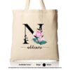 Tote Bag 01 Floral N Mockup Biege