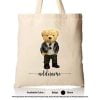 Tote Bag 01 Teady Bear 34 Mockup Biege