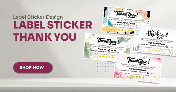 WEBSITE BANNER STICKER Thank you