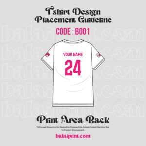 T Shirt Design Placement Guide Back B001 1