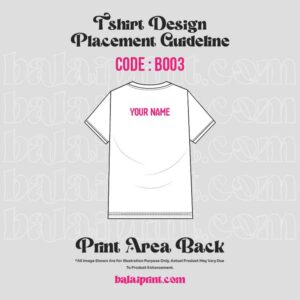 T Shirt Design Placement Guide Back B003 1