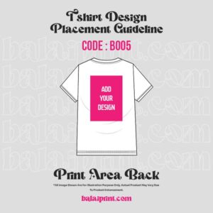T Shirt Design Placement Guide Back B005 1