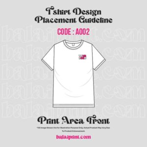 T Shirt Design Placement Guide Front A002 1