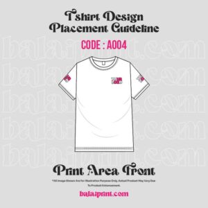 T Shirt Design Placement Guide Front A004 1