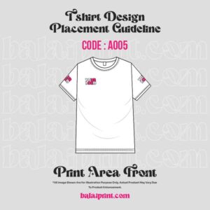 T Shirt Design Placement Guide Front A005 1