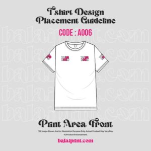 T Shirt Design Placement Guide Front A006 1