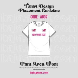 T Shirt Design Placement Guide Front A007 1