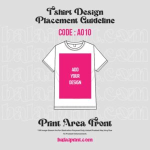 T Shirt Design Placement Guide Front A010