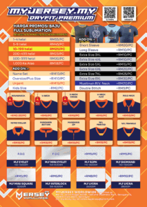 Poster Senarai Harga Baju Sublimation