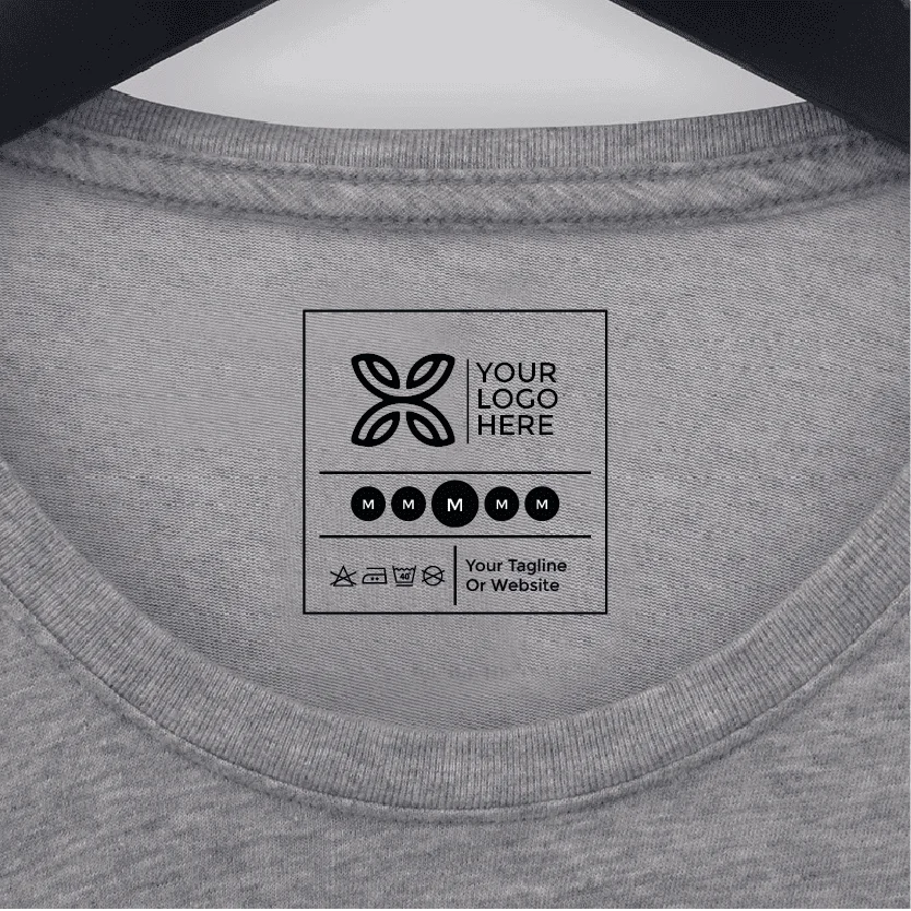 T-Shirt Size Label TSL006