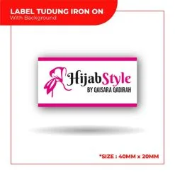 Label Tudung Iron On LT007