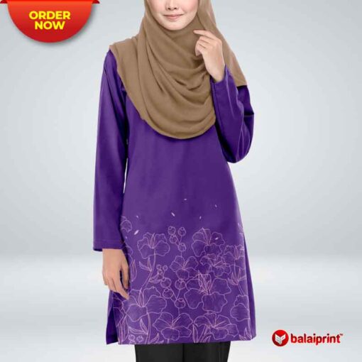 JERSEY MUSLIMAH JM044 color dark purple