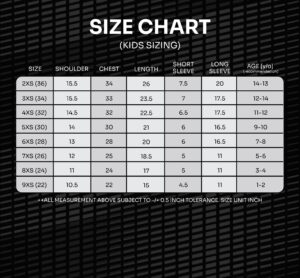 Size Chart Kids V2