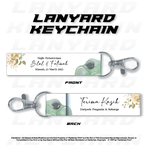 Lanyard Keychain Wedding LKW101 Poster Website