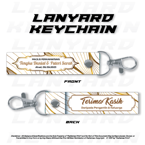 Lanyard Keychain Wedding LKW114 Poster Website