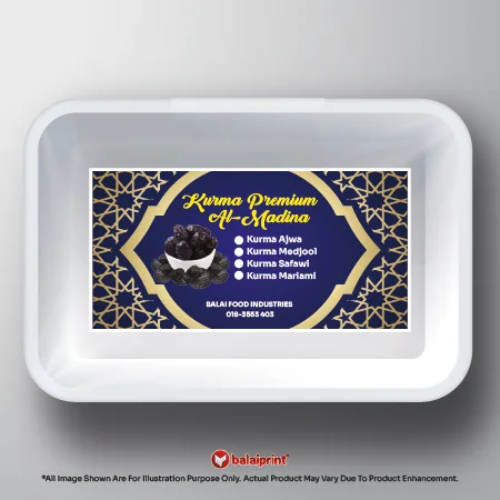 Sticker Kurma SKR103 White Tray