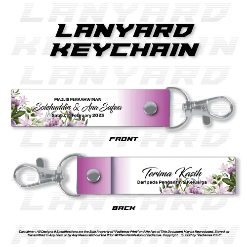 Lanyard Keychain Wedding LKW117
