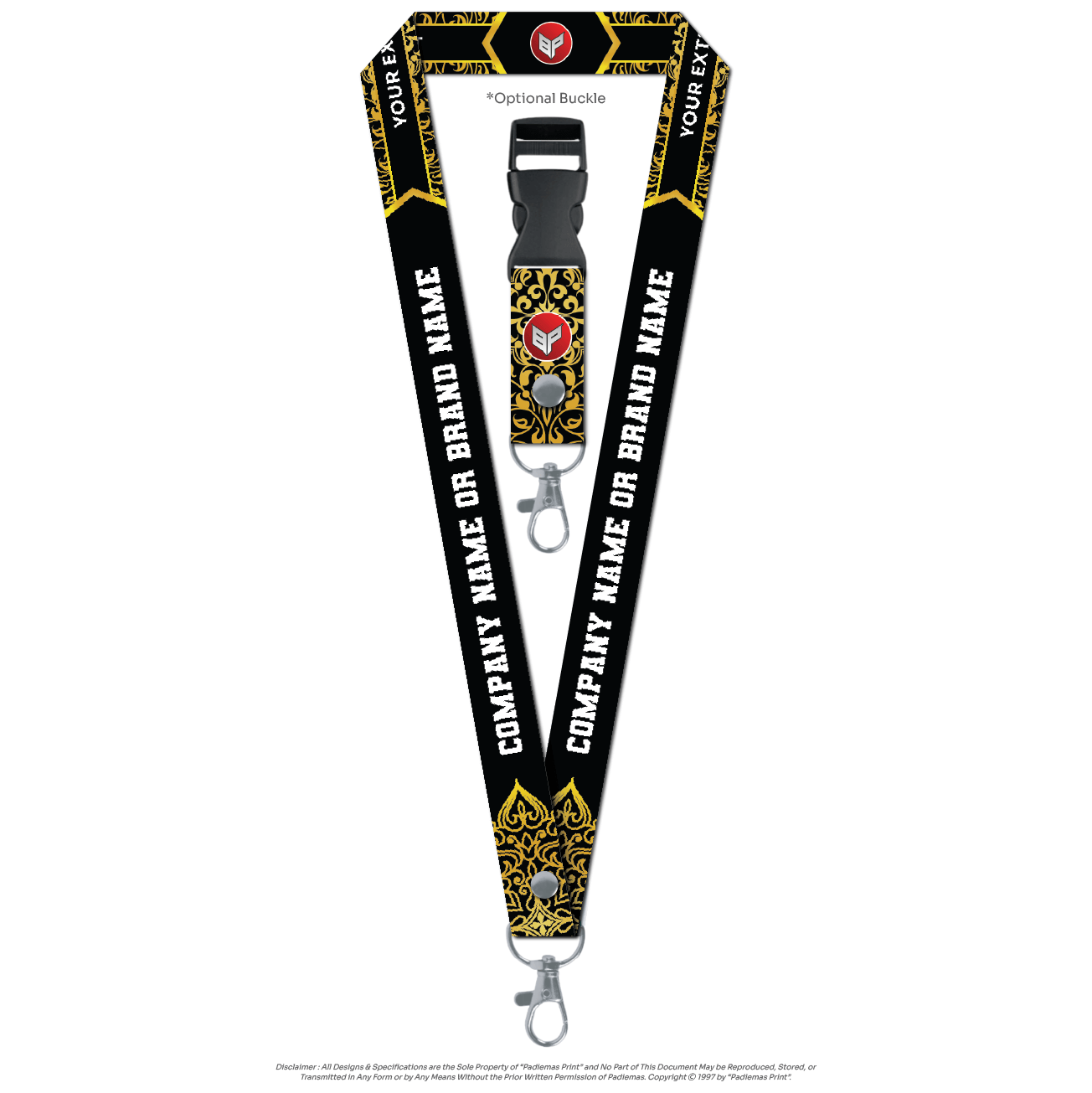 Stylish sublimation lanyard roll In Varied Lengths And Prints