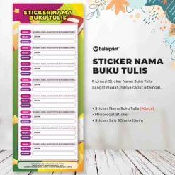 Label Buku Tulis