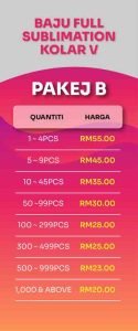 Poster Price Table 02