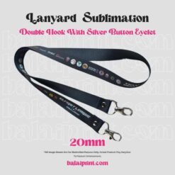 LANYARD 20MM DOUBLE HOOK