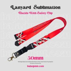 LANYARD 30MM BUCKLE + SAFETY CLIP