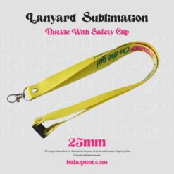 LANYARD 25MM SAFETY CLIP