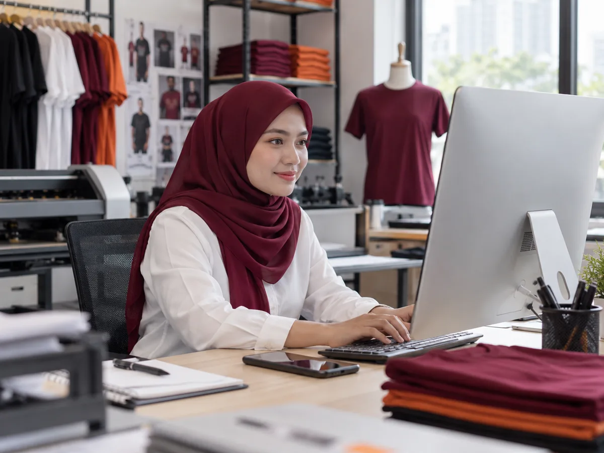 Ilustrasi kerjaya: Admin Sales & Customer Service