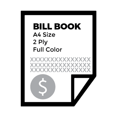BILL BOOK A4 BBA42P4C