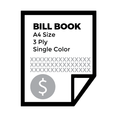 BILL BOOK A4 BBA43P1C