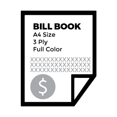 BILL BOOK A4 BBA43P4C