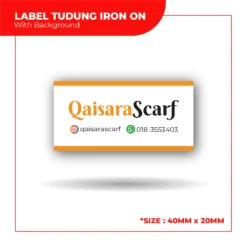 Label Tudung Iron On LT008