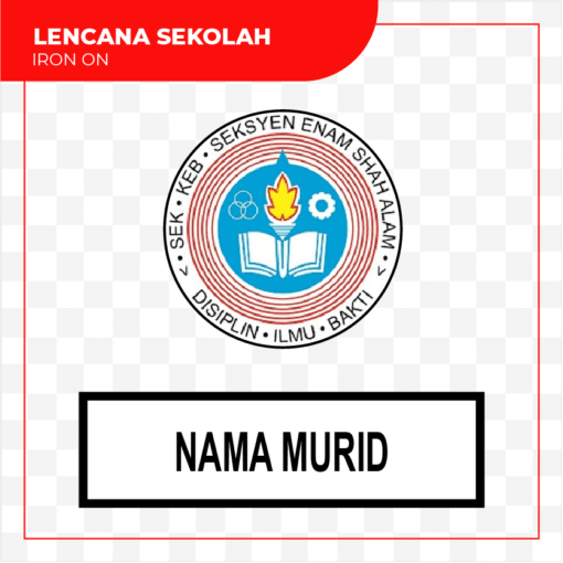 LENCANA SK Seksyen Enam Shah Alam Logo