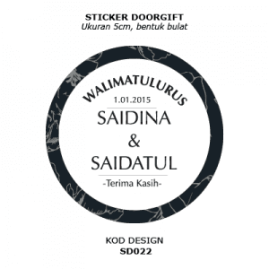 STICKER DOORGIFT SD022 01